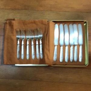 Rockford antique dinnerware 6 forks 6 knives